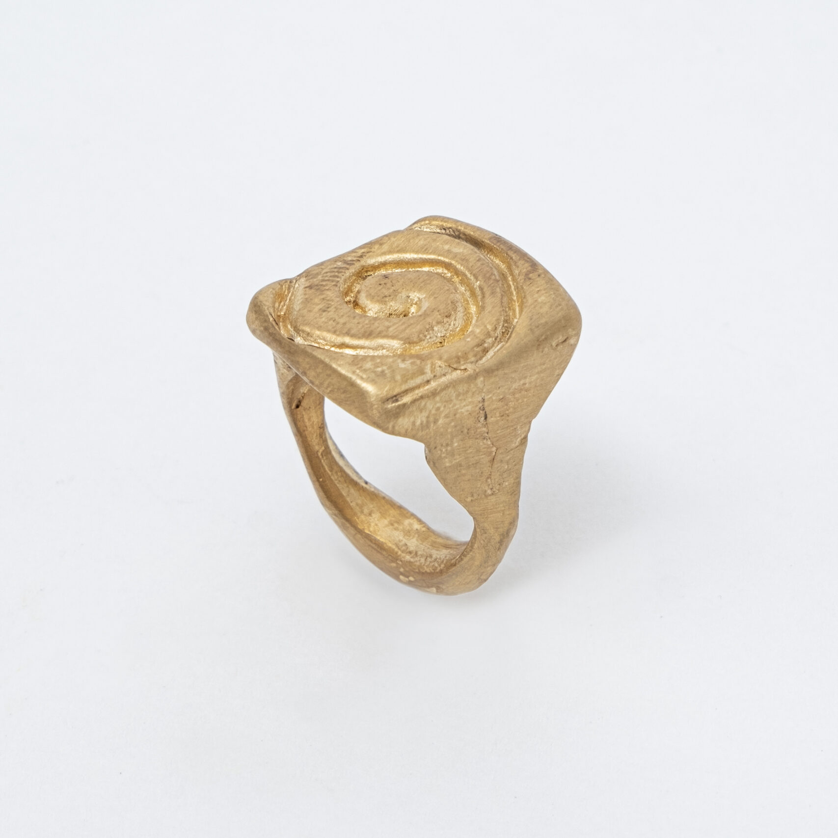 Spiral of Smoke Gold Pinky Ring - Image 2