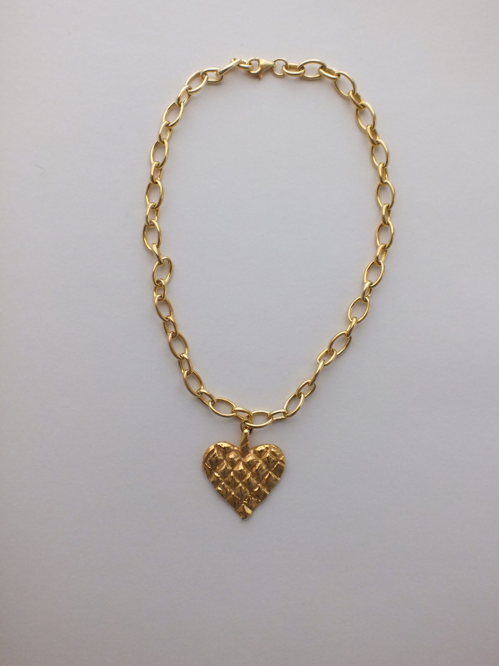 Melted Heart Gold Necklace - Image 2